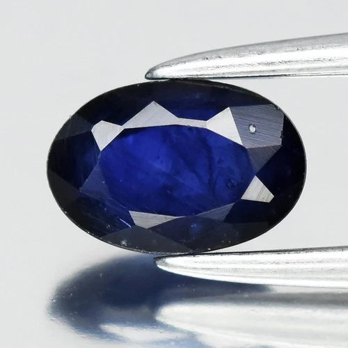 0.59ct 6x4mm Oval Deep Blue Sapphire - Ceylon Gemstone