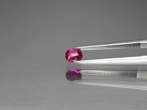 CERTIFICATE Incl.* 0.52ct Cushion Unheated Purplish Red Ruby, Mozambique - Video 1 of 1