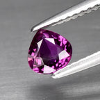 CERTIFICATE Incl.* 0.57ct VS Pear Natural Purple-Red Ruby Thailand, Gemstone