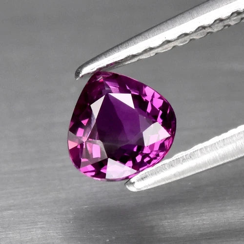 CERTIFICATE Incl.* 0.57ct VS Pear Natural Purple-Red Ruby Thailand, Gemstone