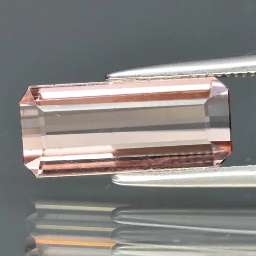 2.81ct 12.7x5.5mm VS Octagon Natural Pink Tourmaline - Unheated, Tanzania Gem