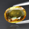 1.13ct 7.7x5.7mm VS Oval Yellow Sapphire Gemstone, Thailand
