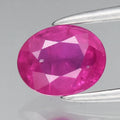0.77ct 6x4.8mm Oval Unheated Pink Sapphire Gemstone, Mozambique