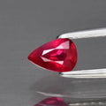 0.31ct 5.2x3.6mm Pear Natural Pinkish Red Ruby Gemstone Unheated Mozambique