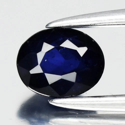 0.52ct 5x4mm Oval Deep Blue Sapphire - Ceylon Gemstone