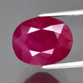 6.83ct 11.7x9.5mm Oval Purplish Red Ruby Mozambique Gemstone