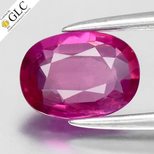 GLC CERTIFIED 1.04ct Oval Natural Pink Sapphire - Unheated Mozambique Gemstone