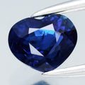 AIGS CERTIFICATE Incl.* 0.73ct Heart Blue Sapphire Gemstone Africa, Heated