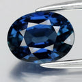 1.17ct 6.8x5.2mm IF Oval Natural Blue Sapphire - Heated, Madagascar Gemstone