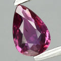 0.49ct 6x4mm VS Pear Unheated Pinkish Red Ruby Gemstone, Africa
