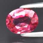 CERTIFICATE Incl.*0.70ct VS Oval Unheated Pink Sapphire Gemstone, Mozambique