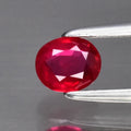 0.37ct 4.6x4mm Oval Natural Pinkish Red Ruby Gemstone Unheated Mozambique