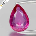 GLC CERTIFIED 0.81ct VS Pear Natural Pink Sapphire - Unheated, Mozambique Gem