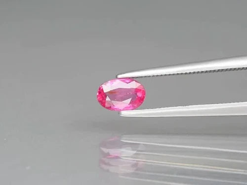CERTIFICATE Incl.* 0.58ct Oval Natural Unheated Purple-Red Ruby, Gemstone - Video 1 of 1