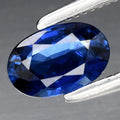 0.57ct 6x4mm Oval Blue Sapphire Gemstone Madagascar, Heated