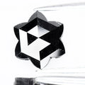 2.51ct 9.72x9.6mm Flower Natural Treated Fancy Jet Black Diamond Opaque (AAA)