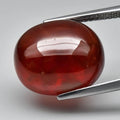 13.21ct 14.2x11.7mm Oval Cabochon Natural Orange Hessonite Garnet, Africa