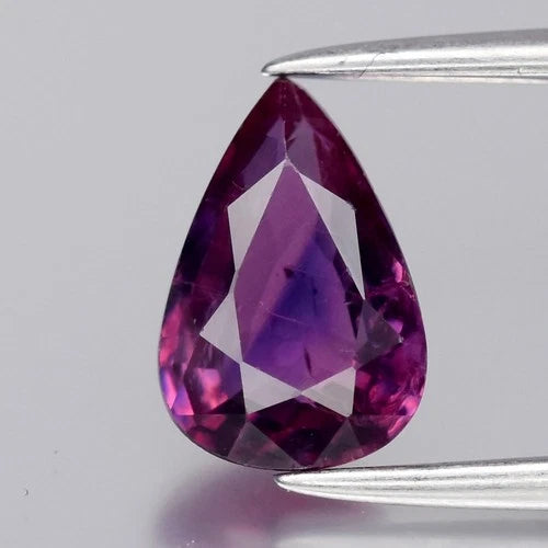 1.20ct 8x5.5mm Pear Natural Pinkish Purple Sapphire - Unheated, Tanzania Gem
