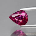 0.44ct 5x4mm Pear Natural Unheated Purplish Red Ruby Gemstone Mozambique