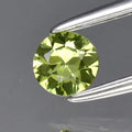 0.25ct 4mm VVS Round Brilliant Green Sapphire Gemstone, Thailand