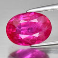 CERTIFICATE Incl.* 1.17ct Oval Natural Purplish Red Ruby Mozambique Gemstone
