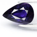 GLC Report 1.13ct VS Pear Purplish Blue Sapphire - Unheated, Mozambique Gem