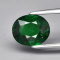 Stunning! 1.56ct 7.5x6.3mm Oval Natural Forest Green Tsavorite Garnet, Tanzania