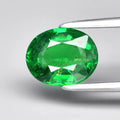 1.23ct 7.3x5.8mm Oval Natural Shocking Green Tsavorite Garnet, Tanzania
