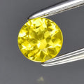 0.35ct 4mm VS Round Brilliant Yellow Sapphire Gemstone, Thailand