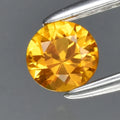 0.26ct 3.8mm VS Round Brilliant Yellow Sapphire Gemstone, Thailand