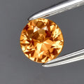 0.32ct 4mm VVS Round Brilliant Yellow Sapphire Gemstone, Thailand