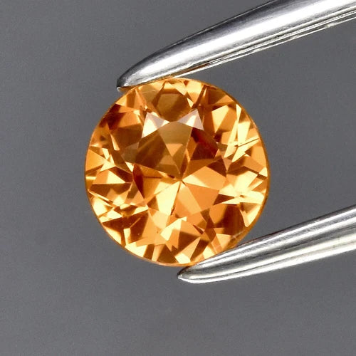 0.32ct 4mm VVS Round Brilliant Yellow Sapphire Gemstone, Thailand