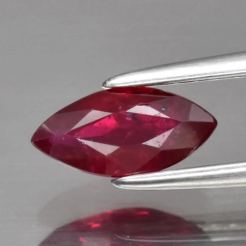 0.67ct 8x4mm Marquise Red Ruby, Mozambique Gemstone