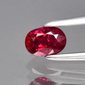 0.37ct 4.8x3.4mm Oval Natural Unheated Red Ruby Gemstone, Mozambique