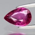 CERTIFICATE Incl.* 0.51ct Pear Unheated Pink Sapphire Gemstone, Mozambique