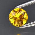 0.33ct 4.2mm VS Round Brilliant Yellow Sapphire Gemstone, Thailand
