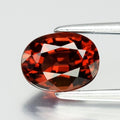 1.27ct 7.5x5.5mm VVS Oval Natural Reddish Orange Spinel - Burma Gemstone