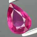 0.48ct 6.2x4.5mm Pear Pinkish Red Ruby - Unheated, Africa Gemstone