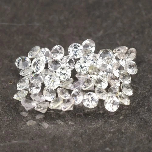 50pcs Lot 2.00ct 2mm Round Brilliant Natural Sapphire - Heated, Ceylon Gems