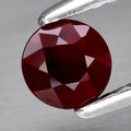 0.52ct 4.4mm Round Natural Red Ruby Gemstone Unheated Mozambique