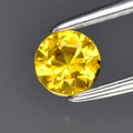 0.31ct 4mm VS Round Brilliant Yellow Sapphire Gemstone, Thailand