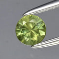 0.30ct 4mm Round Brilliant Green Sapphire Gemstone, Thailand