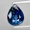 1.01ct 6.5x5mm Pear Unheated Blue Sapphire Gemstone, Africa