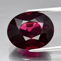 7.98ct 13.0x10.6mm Oval Natural Purplish Pink Rhodolite Garnet, Madagascar