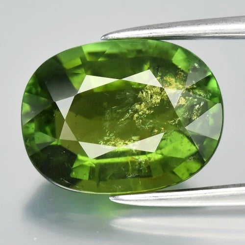 3.34ct 11x8.5mm Oval Natural Green Tourmaline - Unheated, Mozambique Gemstone