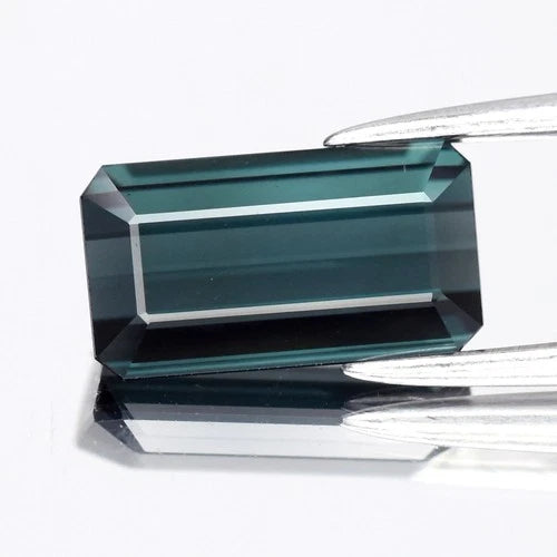 IF Clean! 1.64ct Octagon Natural Bluish Green Tourmaline - Unheated, Africa