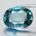 6.61ct VS Oval Natural Greenish Blue Zircon - Gentle Heat, Cambodia Gemstone