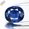 GLC CERTIFIED 0.77ct VS Oval Natural Blue Sapphire - Heated, Africa Gemstone