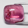 4.92ct Cushion Cabochon Natural Purplish Pink Tourmaline - Unheated, Gemstone