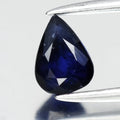 0.60ct 5.7x4.2mm Pear Deep Blue Sapphire - Ceylon Gemstone
